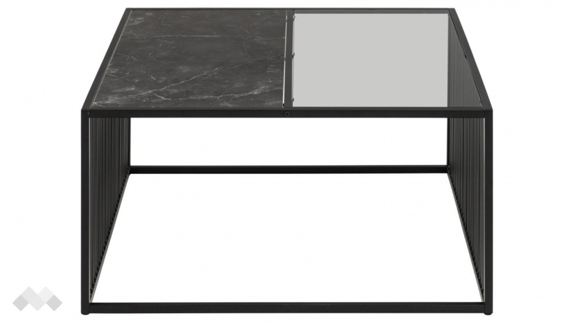Холна маса Стрингтън черен мрамор с черен мат - изглед 3 - МебелМаг Холна маса Стрингтън черен мрамор с черен мат - изглед 3