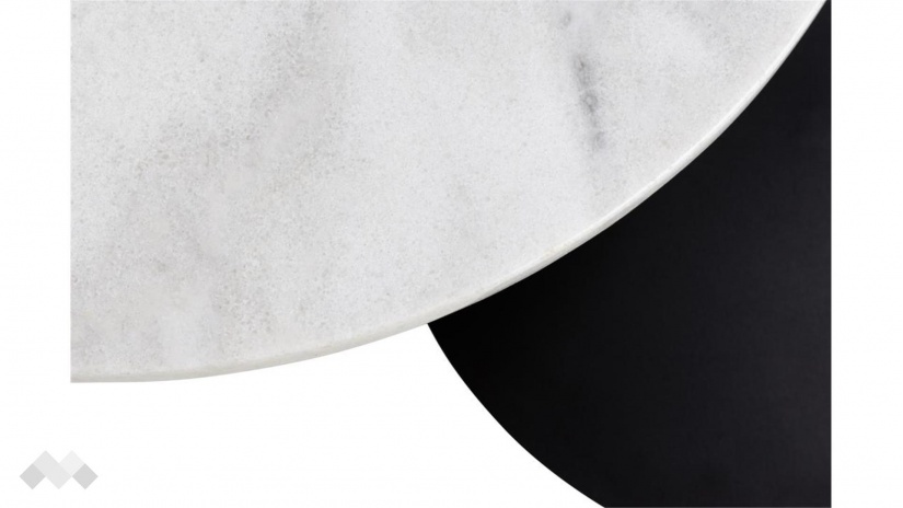 Холна маса Трио бял мрамор с черен мат - изглед 5
