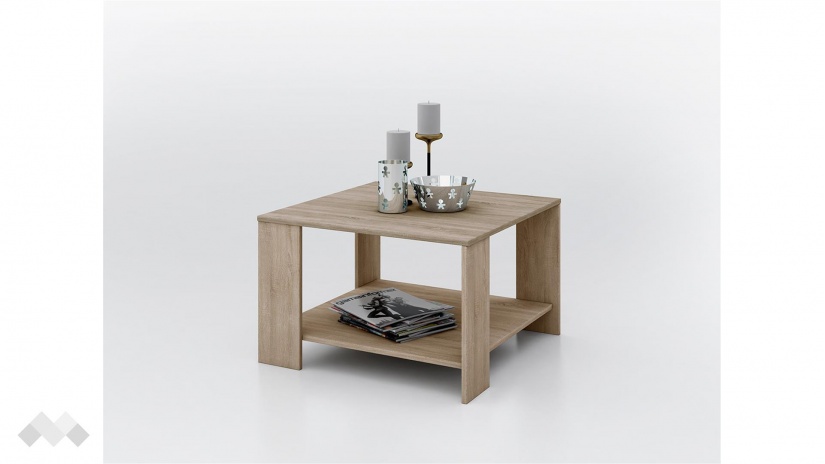 Холна маса Хелън тъмна сонома - изглед 1 - МебелМаг Холна маса Хелън тъмна сонома - изглед 1