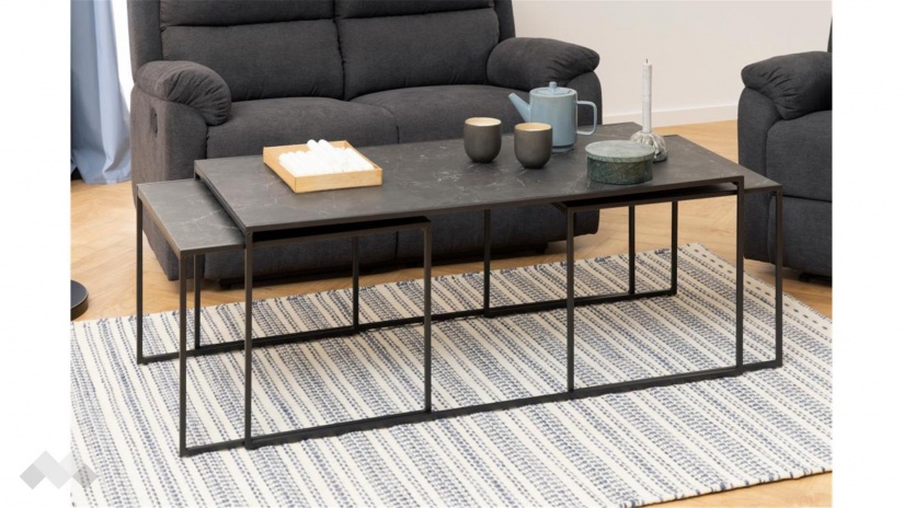 Холна маса Инфинити комплект маси черен - изглед 6 - МебелМаг Холна маса Инфинити комплект маси черен - изглед 6