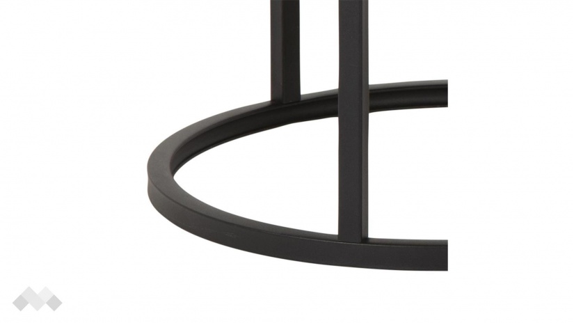 Холна маса Спиро комплект маси тъмен дъб с черно - изглед 6 - МебелМаг Холна маса Спиро комплект маси тъмен дъб с черно - изглед 6