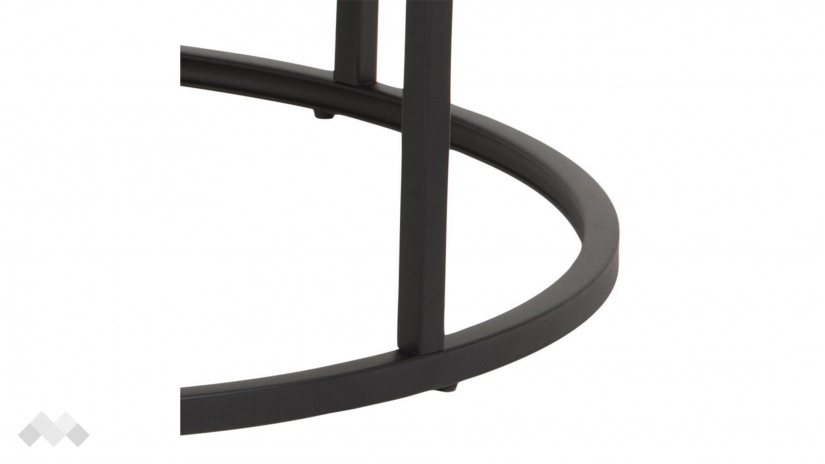 Холна маса Спиро комплект маси тъмен дъб с черно - изглед 7 - МебелМаг Холна маса Спиро комплект маси тъмен дъб с черно - изглед 7