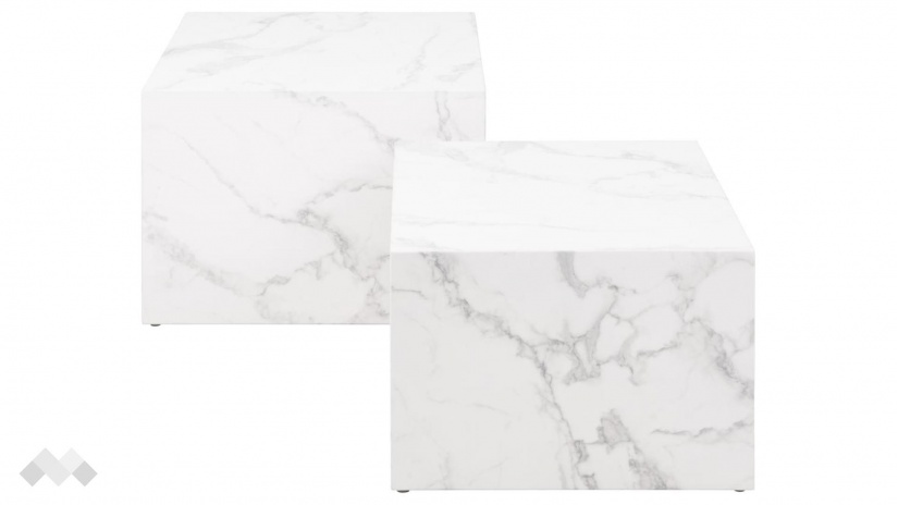 Холна маса Заре комплект маси бял мрамор - изглед 2