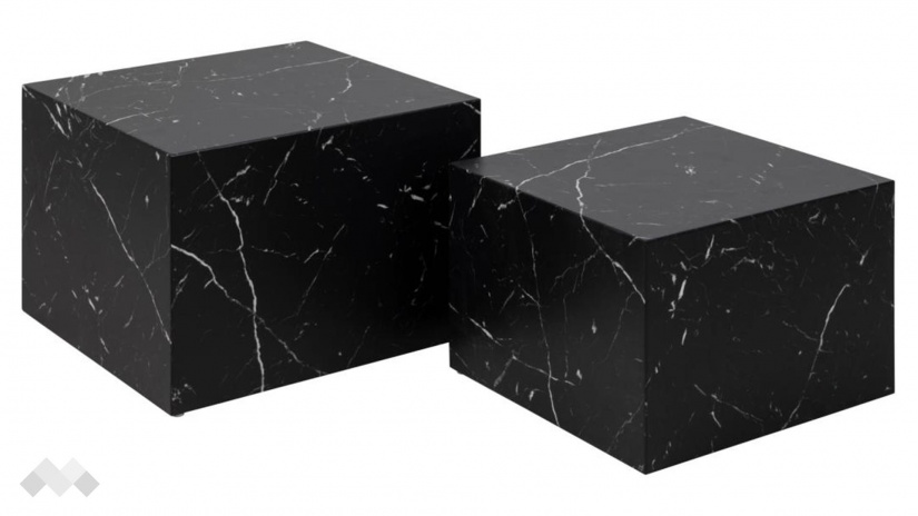 Холна маса Заре черен мрамор - изглед 1 - МебелМаг Холна маса Заре черен мрамор - изглед 1