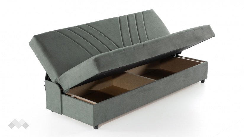 Клик-клак канапе Фиджи триместни зелен - изглед 3 - МебелМаг Клик-клак канапе Фиджи триместни зелен - изглед 3