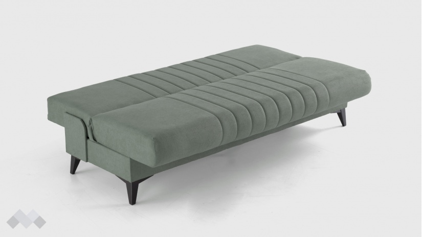 Клик-клак канапе Кенто триместни зелен - изглед 5 - МебелМаг Клик-клак канапе Кенто триместни зелен - изглед 5