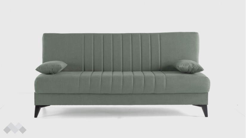 Клик-клак канапе Кенто триместни зелен - изглед 3 - МебелМаг Клик-клак канапе Кенто триместни зелен - изглед 3