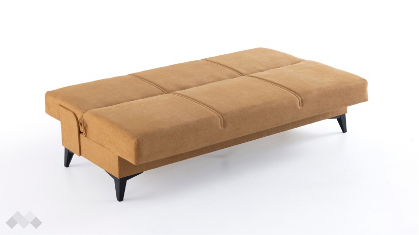 Клик-клак канапе Мерит триместни горчица - изглед 4 - МебелМаг Клик-клак канапе Мерит триместни горчица - изглед 4