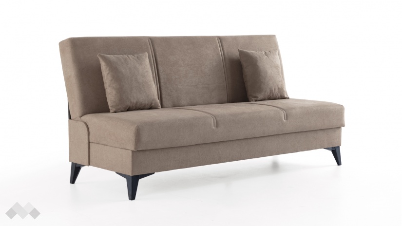 Клик-клак канапе Мерит триместни кафяв - изглед 2 - МебелМаг Клик-клак канапе Мерит триместни кафяв - изглед 2