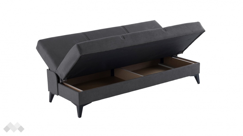 Клик-клак канапе Мерит триместни сив - изглед 4 - МебелМаг Клик-клак канапе Мерит триместни сив - изглед 4