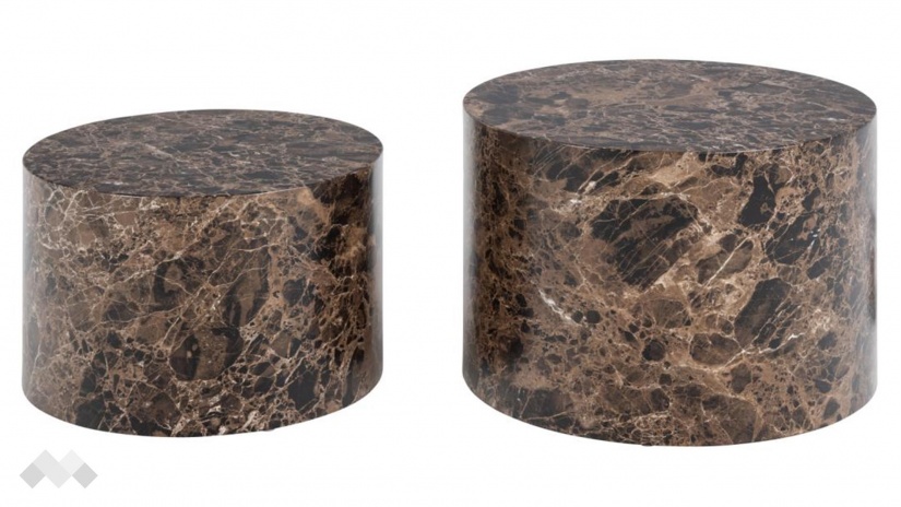 Холна маса Заре комплект маси кафяв мрамор - изглед 2