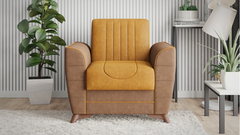 Комплект дивани за дневна Ялта комплекти горчица - изглед 12 - МебелМаг Комплект дивани за дневна Ялта комплекти горчица - изглед 12