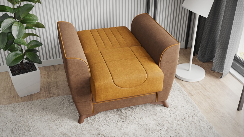 Комплект дивани за дневна Ялта комплекти горчица - изглед 14 - МебелМаг Комплект дивани за дневна Ялта комплекти горчица - изглед 14