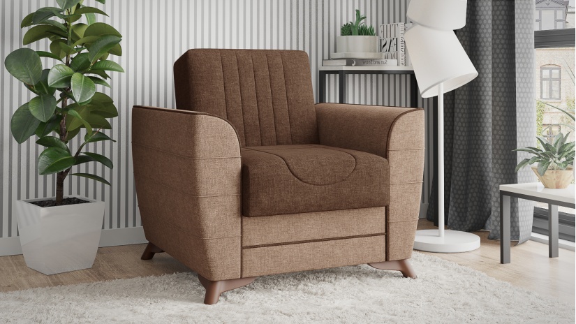 Комплект дивани за дневна Ялта комплекти кафяв с бежово - изглед 11