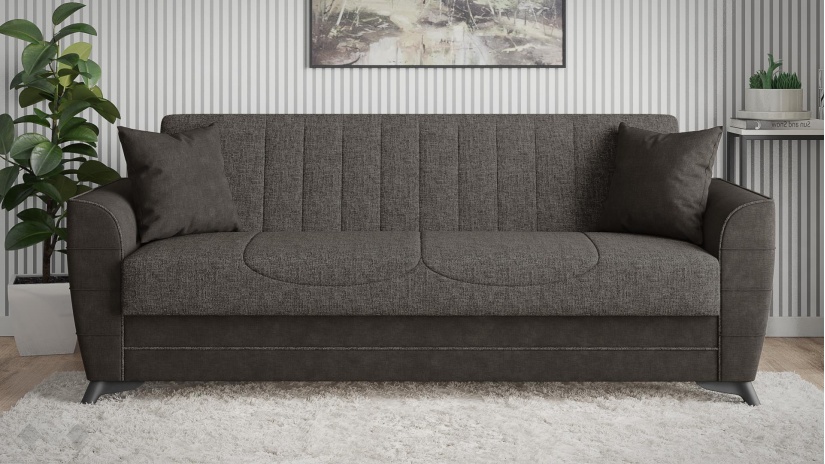 Комплект дивани за дневна Ялта комплекти сив с черно - изглед 4