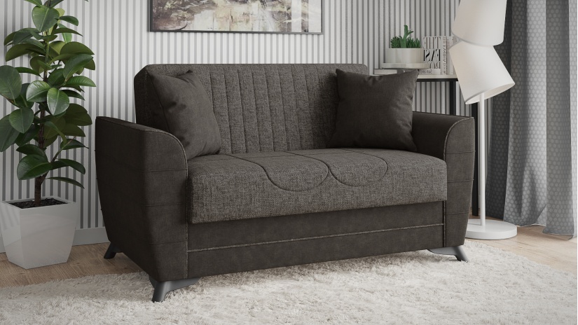 Комплект дивани за дневна Ялта комплекти сив с черно - изглед 7