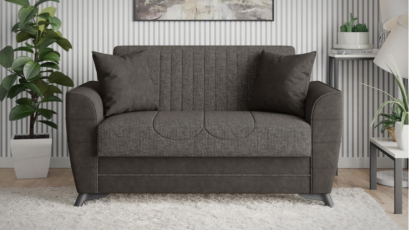 Комплект дивани за дневна Ялта комплекти сив с черно - изглед 8