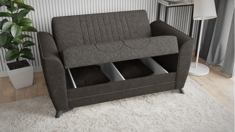 Комплект дивани за дневна Ялта комплекти сив с черно - изглед 9