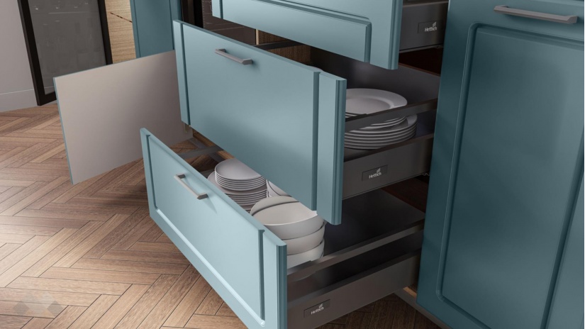 Кухня Дана ъглови деним мат с мока - изглед 5