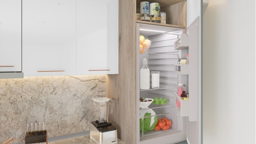 Кухня Осака прави олив мат с бял гланц и сонома арвен - изглед 5