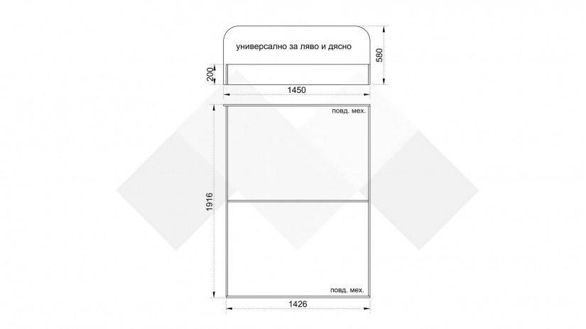 Легло 144/190 Шайн с включен матрак Бонел 144/190 бял гланц - изглед 3 - МебелМаг Легло 144/190 Шайн с включен матрак Бонел 144/190 бял гланц - изглед 3