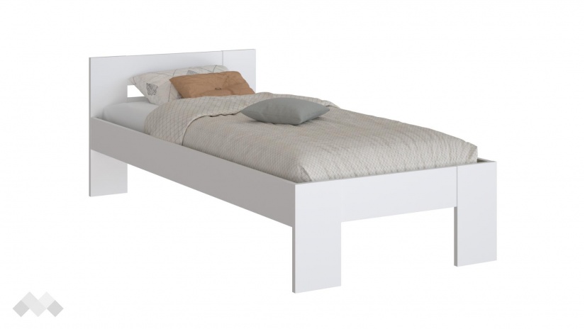 Легло 90/200 Виндук с включен матрак Бонел 90/200 бял - изглед 2 - МебелМаг Легло 90/200 Виндук с включен матрак Бонел 90/200 бял - изглед 2