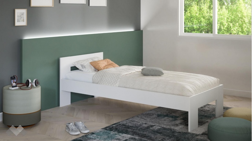 Детски спален комплект Виндук В1 бял - изглед 3 - МебелМаг Детски спален комплект Виндук В1 бял - изглед 3