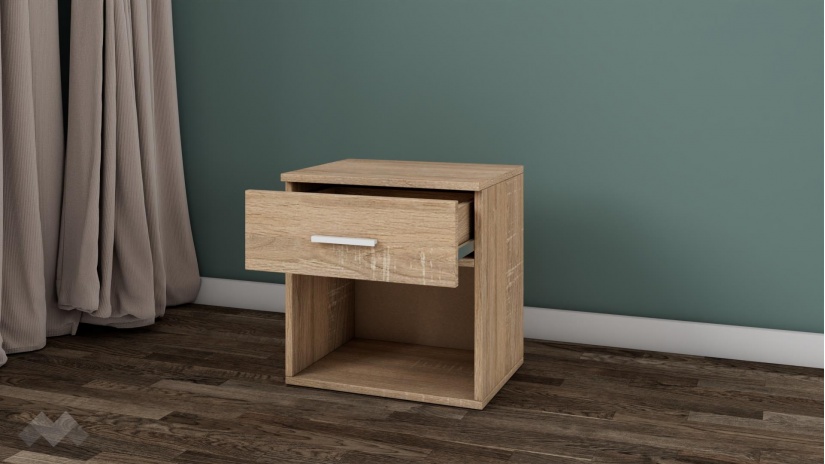 Нощен шкаф Арго дъб сонома - изглед 2
