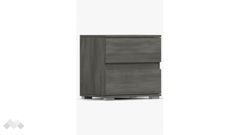 Нощно шкафче Латте тъмен норвежки бор - изглед 2