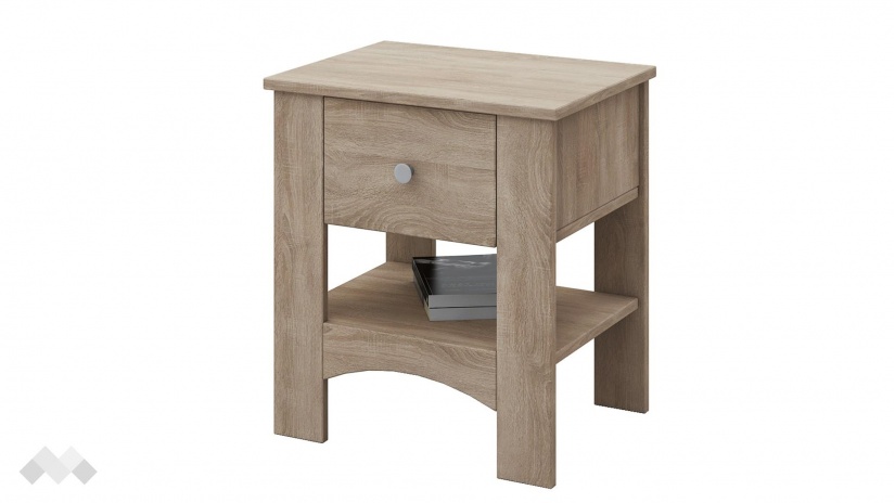 Нощен шкаф Одеса тъмна сонома - изглед 1 - МебелМаг Нощен шкаф Одеса тъмна сонома - изглед 1