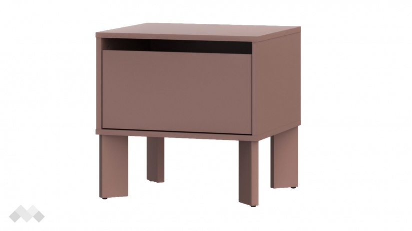 Нощно шкафче Тахо теракота - изглед 4 - МебелМаг Нощно шкафче Тахо теракота - изглед 4