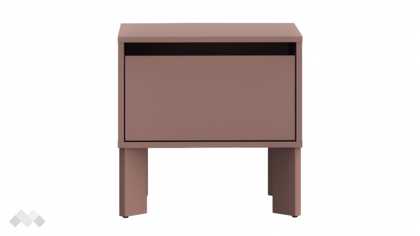 Нощно шкафче Тахо теракота - изглед 5 - МебелМаг Нощно шкафче Тахо теракота - изглед 5