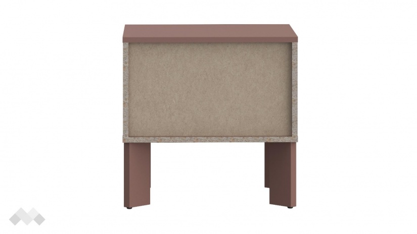 Нощно шкафче Тахо теракота - изглед 6 - МебелМаг Нощно шкафче Тахо теракота - изглед 6