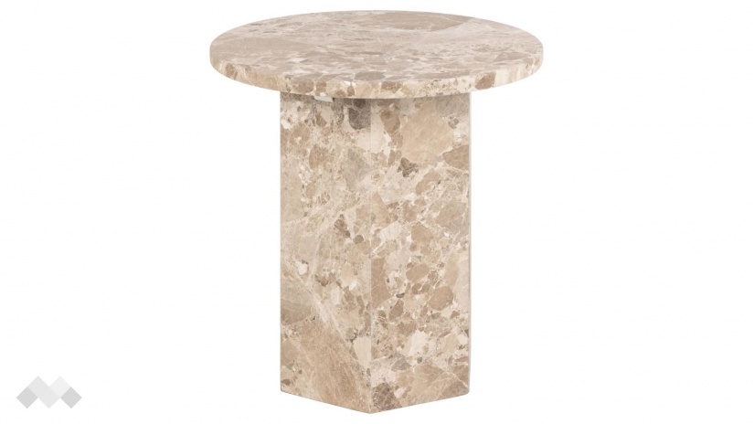 Трапезна маса Наксос неразтегателни кафяв мрамор - изглед 1 - МебелМаг Трапезна маса Наксос неразтегателни кафяв мрамор - изглед 1