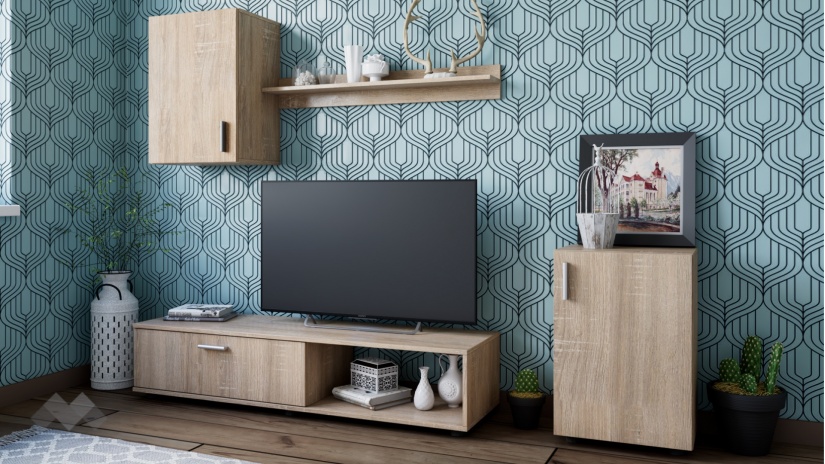 Секция Лима модулни дъб сонома - изглед 1