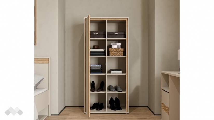 Етажерка Векслин пясък с дъб маувела - изглед 2