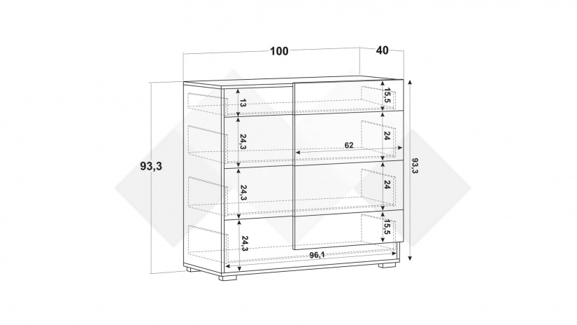 Скрин Бафра дъб артисан с тъмен норвежки бор - изглед 5