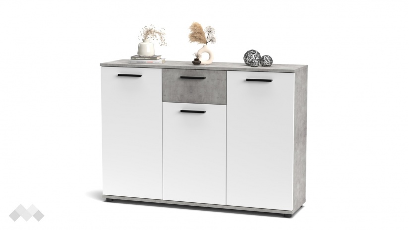 Скрин Делта светъл бетон с бяло - изглед 5