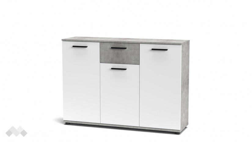 Скрин Делта светъл бетон с бяло - изглед 3