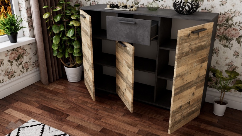 Скрин Делта светъл олд стайл с матера - изглед 2 - МебелМаг Скрин Делта светъл олд стайл с матера - изглед 2