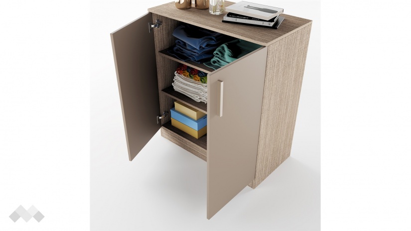 Скрин Едисън мока с лате - изглед 4 - МебелМаг Скрин Едисън мока с лате - изглед 4