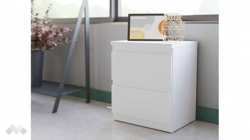 Скрин Едмор бял - изглед 1 - МебелМаг Скрин Едмор бял - изглед 1