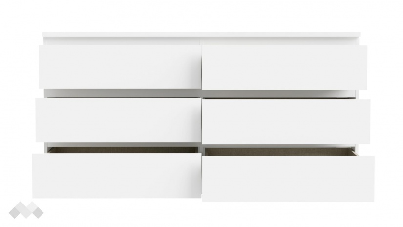 Скрин Едмор бял - изглед 4 - МебелМаг Скрин Едмор бял - изглед 4