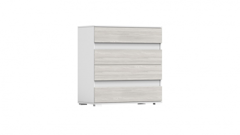 Скрин Хелиос дъб стокхолм със сиво и бяло гладко - изглед 3