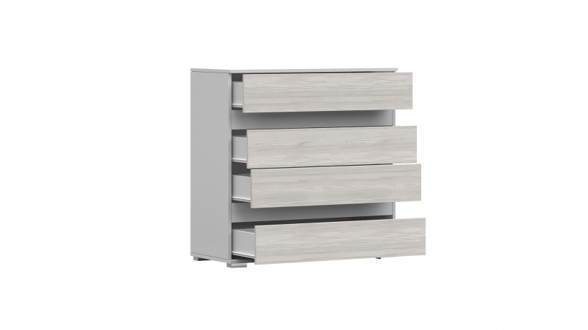 Скрин Хелиос дъб стокхолм със сиво и бяло гладко - изглед 4