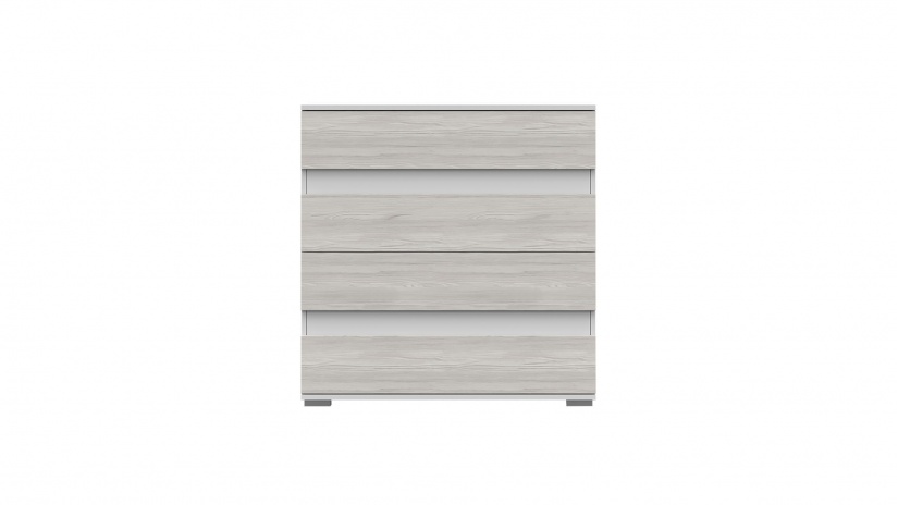 Скрин Хелиос дъб стокхолм със сиво и бяло гладко - изглед 2