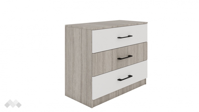 Скрин Комо дъб ърбан ойстър с бяло - изглед 1