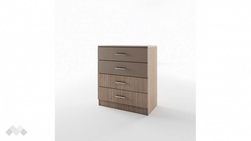 Скрин Рокфорд мока с лате - изглед 1 - МебелМаг Скрин Рокфорд мока с лате - изглед 1