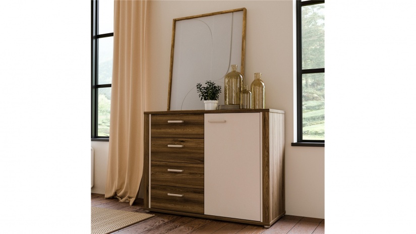 Скрин Дейлос дъб валенсия с крем - изглед 1