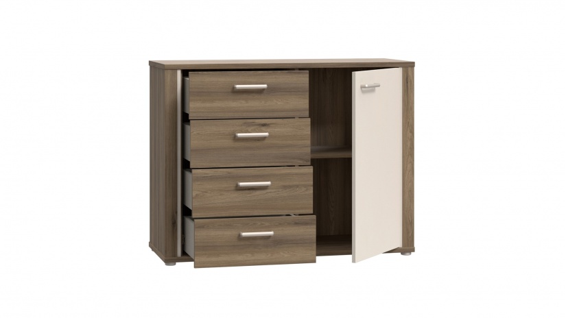 Скрин Дейлос дъб валенсия с крем - изглед 5